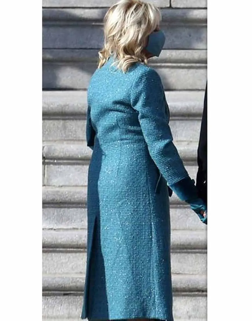 Jill Biden Blue Trench Coat