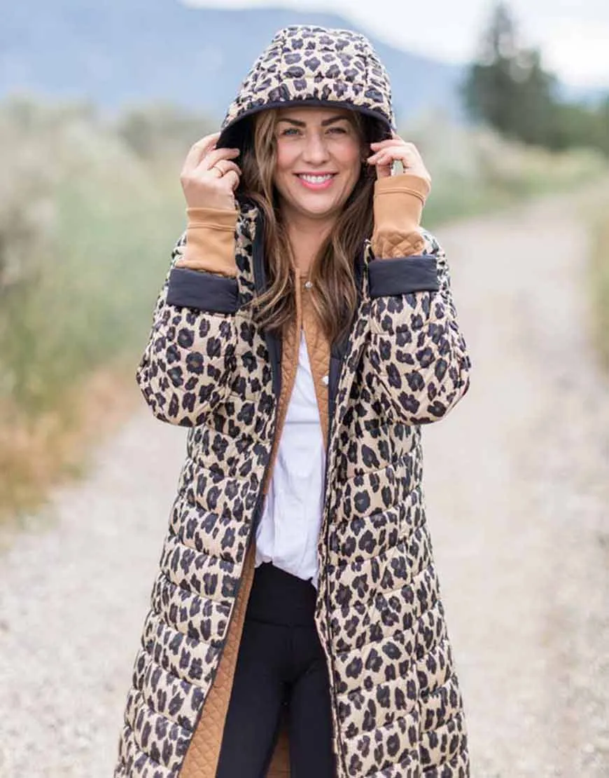 Joe Fresh Jilly Jacket | Leopard Print Hooded Jacket | 40% OFF