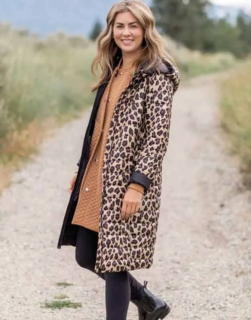 Joe Fresh Jilly Jacket | Leopard Print Hooded Jacket | 40% OFF