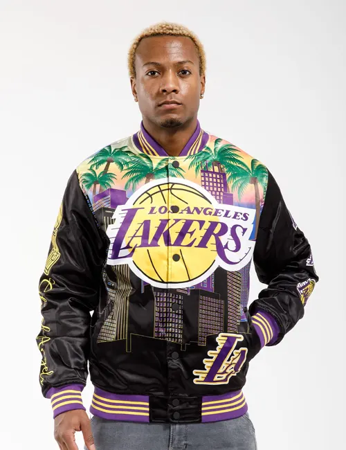 John Los Angeles Lakers Varsity Jacket - William Jacket