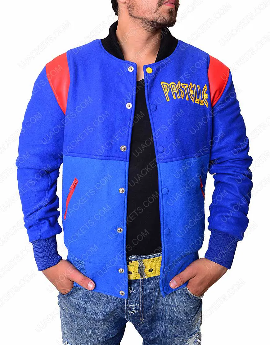 Kanye West Pastelle Jacket - Blue Baseball Varsity Jacket