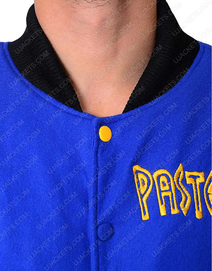 Kanye West Pastelle Jacket - Blue Baseball Varsity Jacket