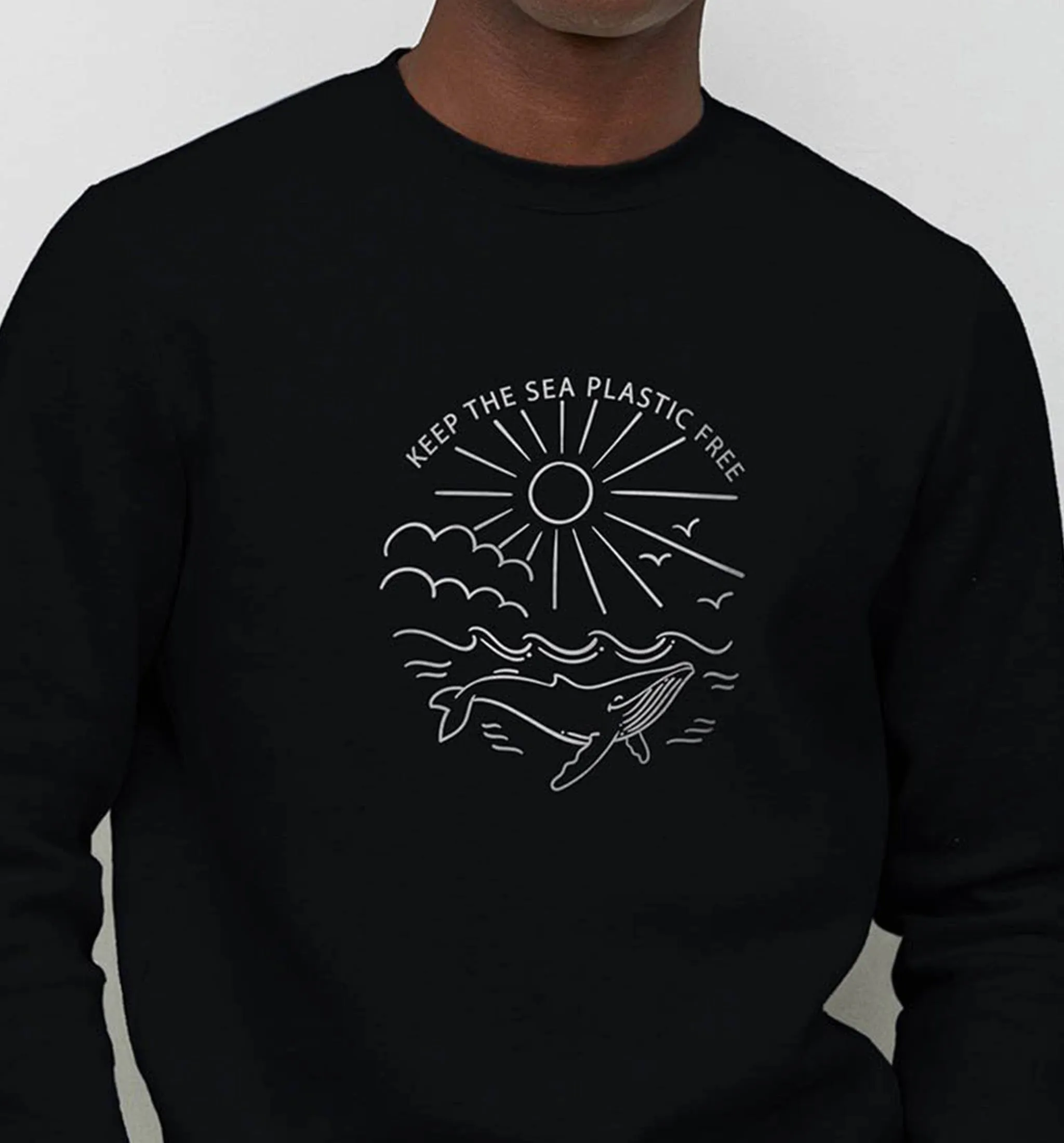 Keep The Sea Plastic-Free | Vegan Crewneck