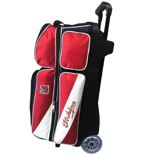 KR Strikeforce Fast Triple Roller Red/White/Blue Bowling Bag