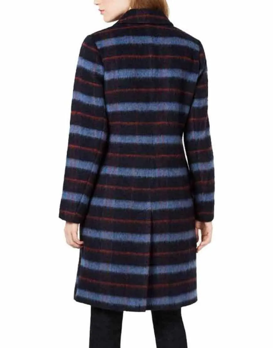 Legacies S03 Jenny Boyd Plaid Coat | Lizzie Saltzman Blue Plaid Coat