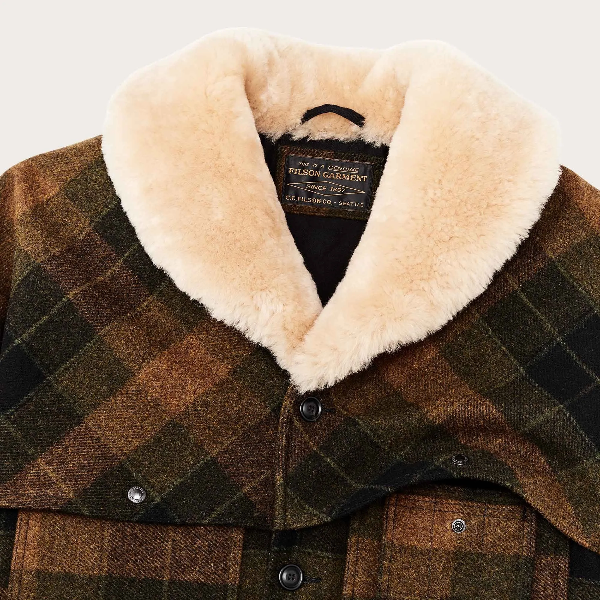 LINED MACKINAW WOOL PACKER COAT