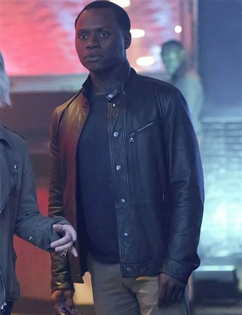 Malcolm Goodwin iZombie Black Leather Jacket - William Jacket