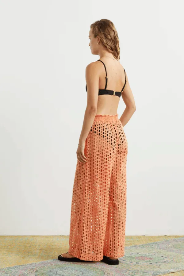 Mati Broderie Pant Pomelo