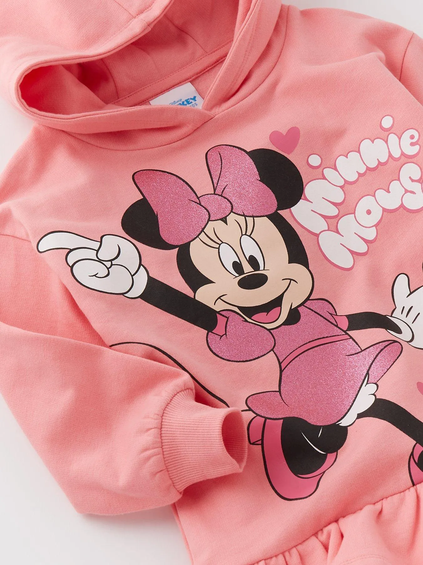 Minnie Mouse Disney Minnie Mouse 2 Piece Glitter Print Hoody And Legging Set