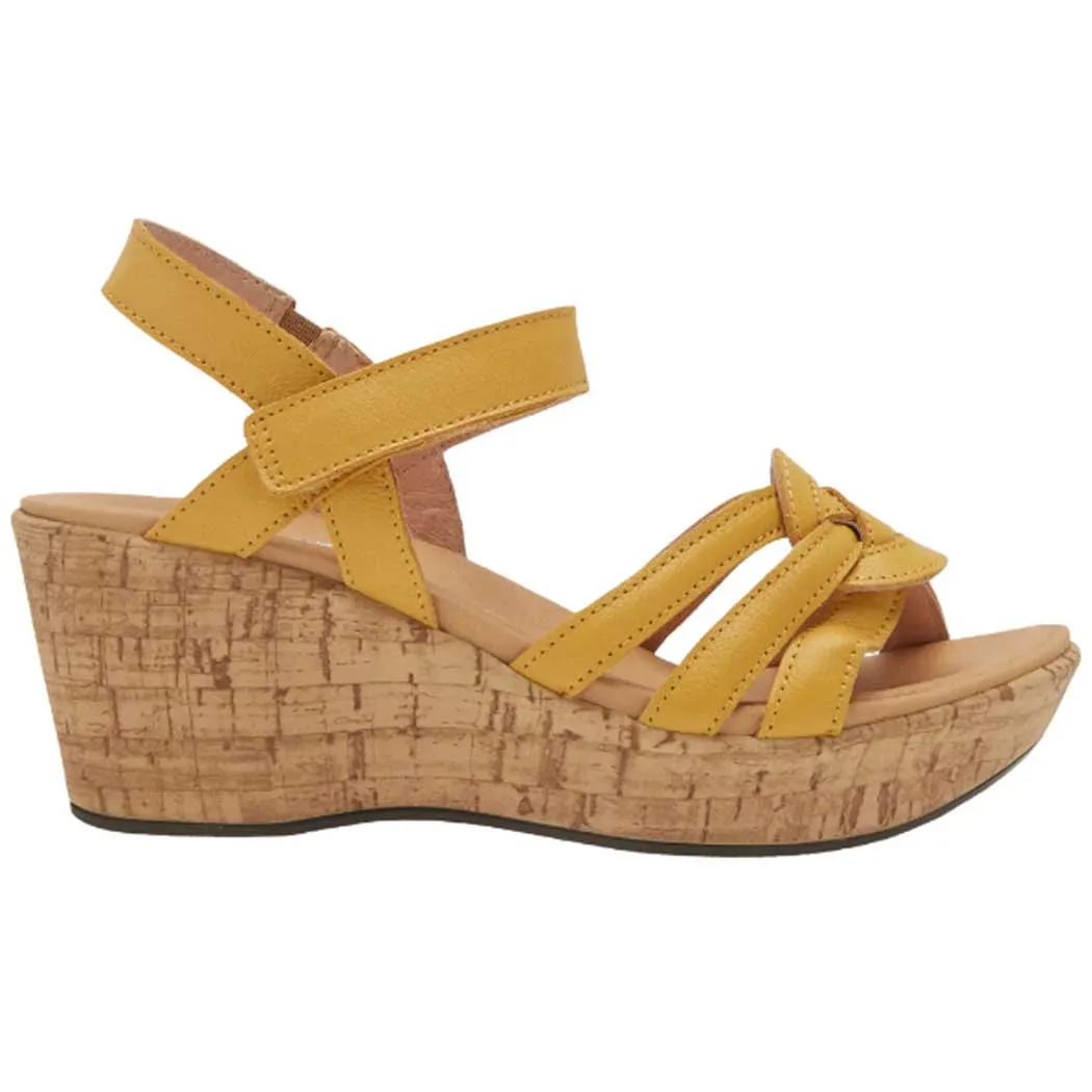 Naot Tropical Wedge Sandal Marigold Leather (Women's)