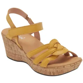 Naot Tropical Wedge Sandal Marigold Leather (Women's)