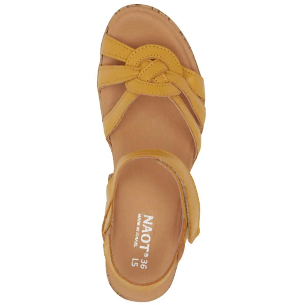 Naot Tropical Wedge Sandal Marigold Leather (Women's)