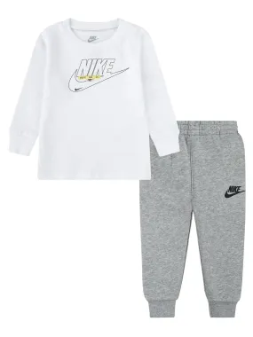 Nike Infant Boys Club Hoody And Jogger Set - Dark Grey