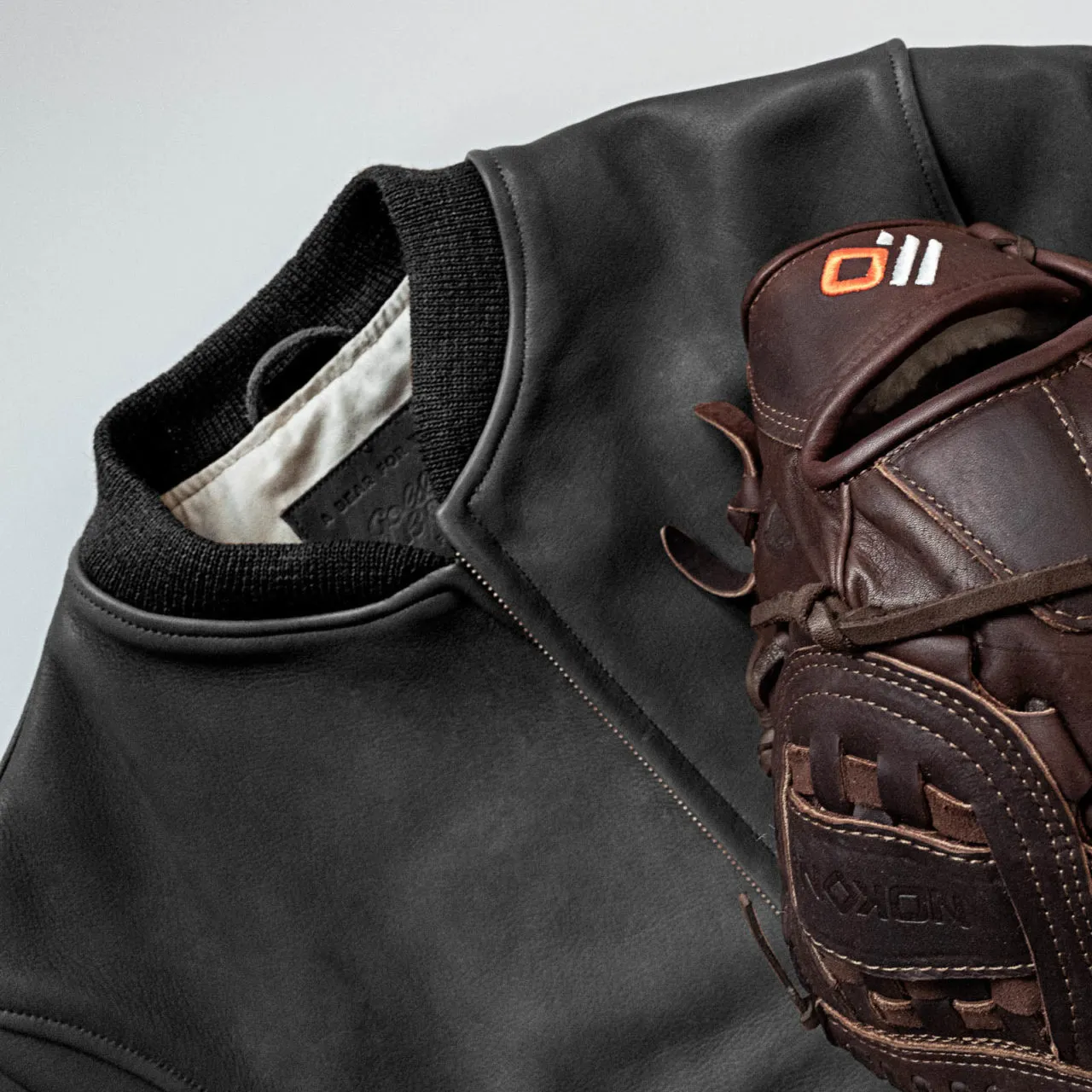 Nokona Leather Baseball Jacket - Black - Nokona Ballgloves