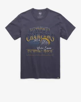 NOTRE DAME FIGHTIN IRISH NCAA LACROSSE NATIONAL CHAMPS '47 FRANKLIN TEE