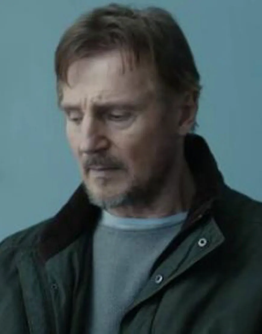 Ordinary Love Liam Neeson Tom Coat | Olive Green Cotton Parka Coat