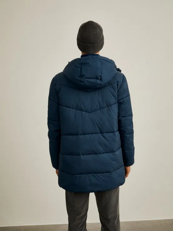 Padded hooded jacket