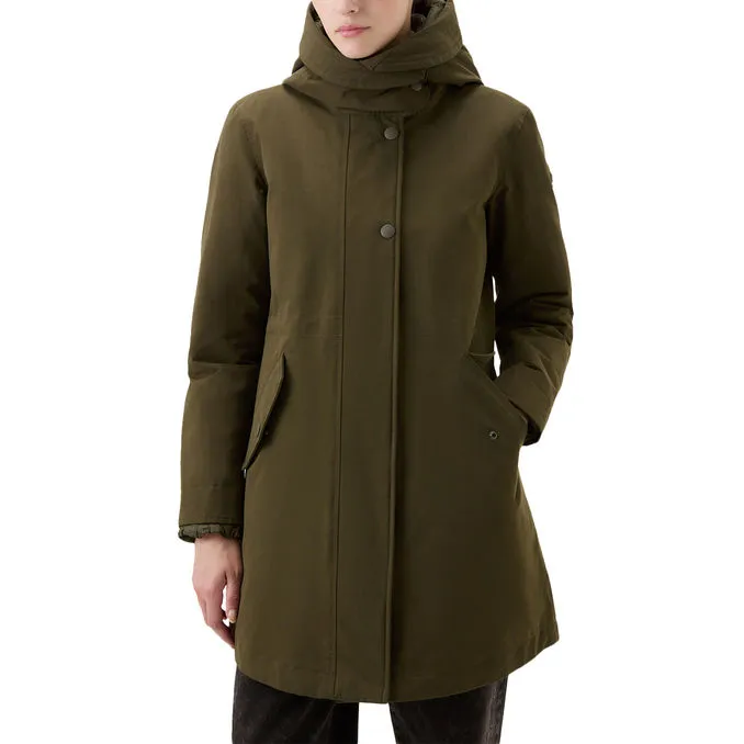 PARKA LONG MILITARY 3IN1 Woman Dark Green 