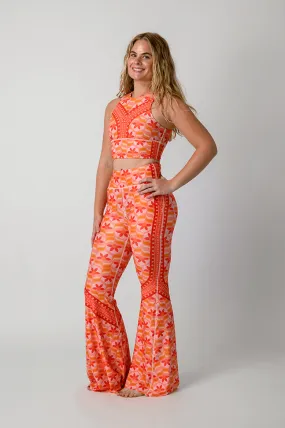 Peach Out Printed Bell Bottoms 2.0