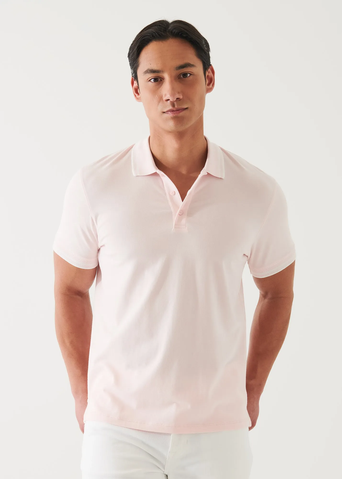 PIMA COTTON STRETCH TIPPED POLO