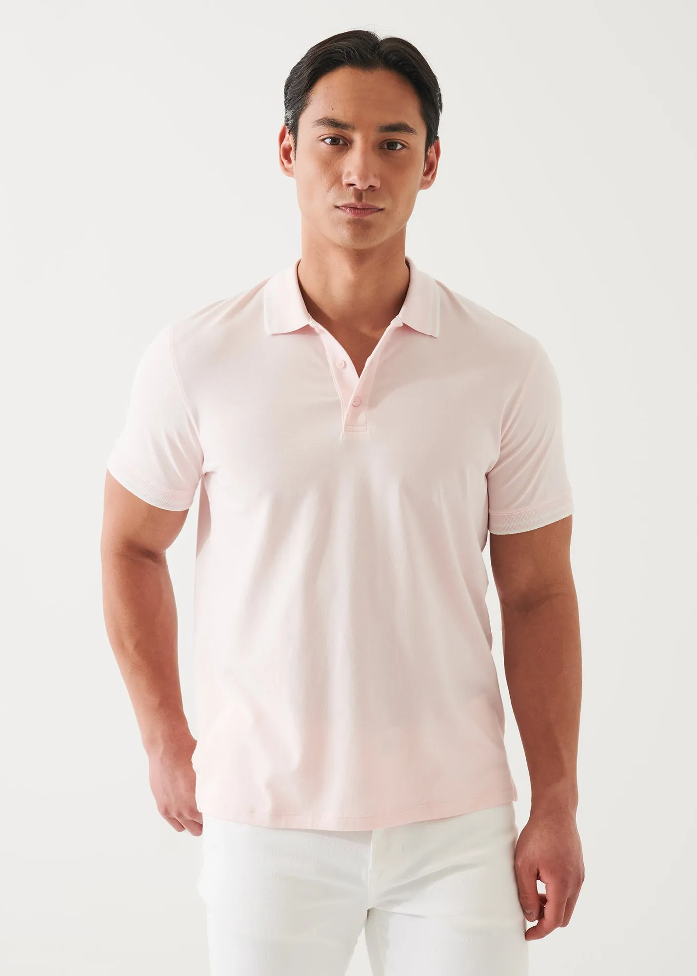 PIMA COTTON STRETCH TIPPED POLO