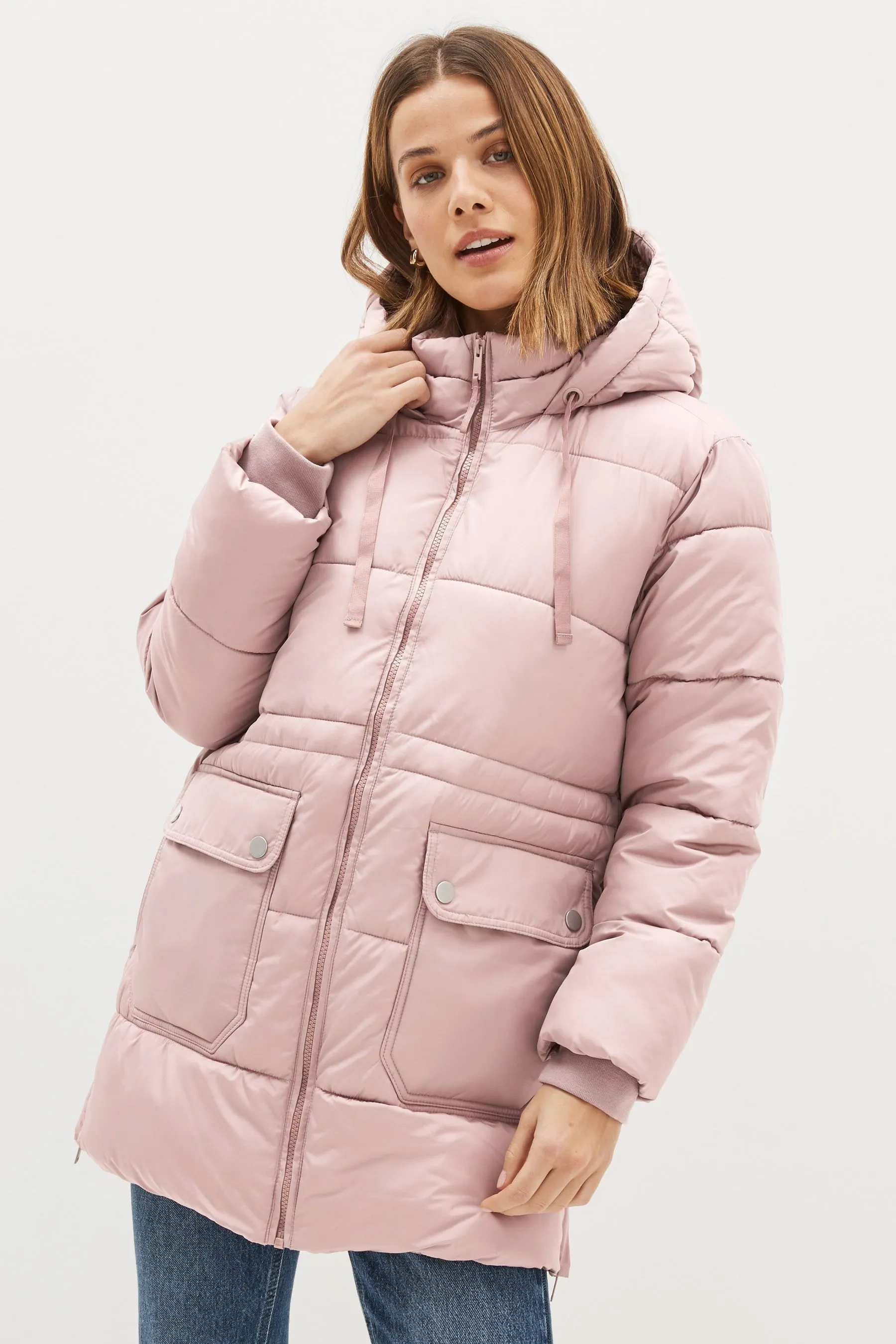 Pink Puffer Coat