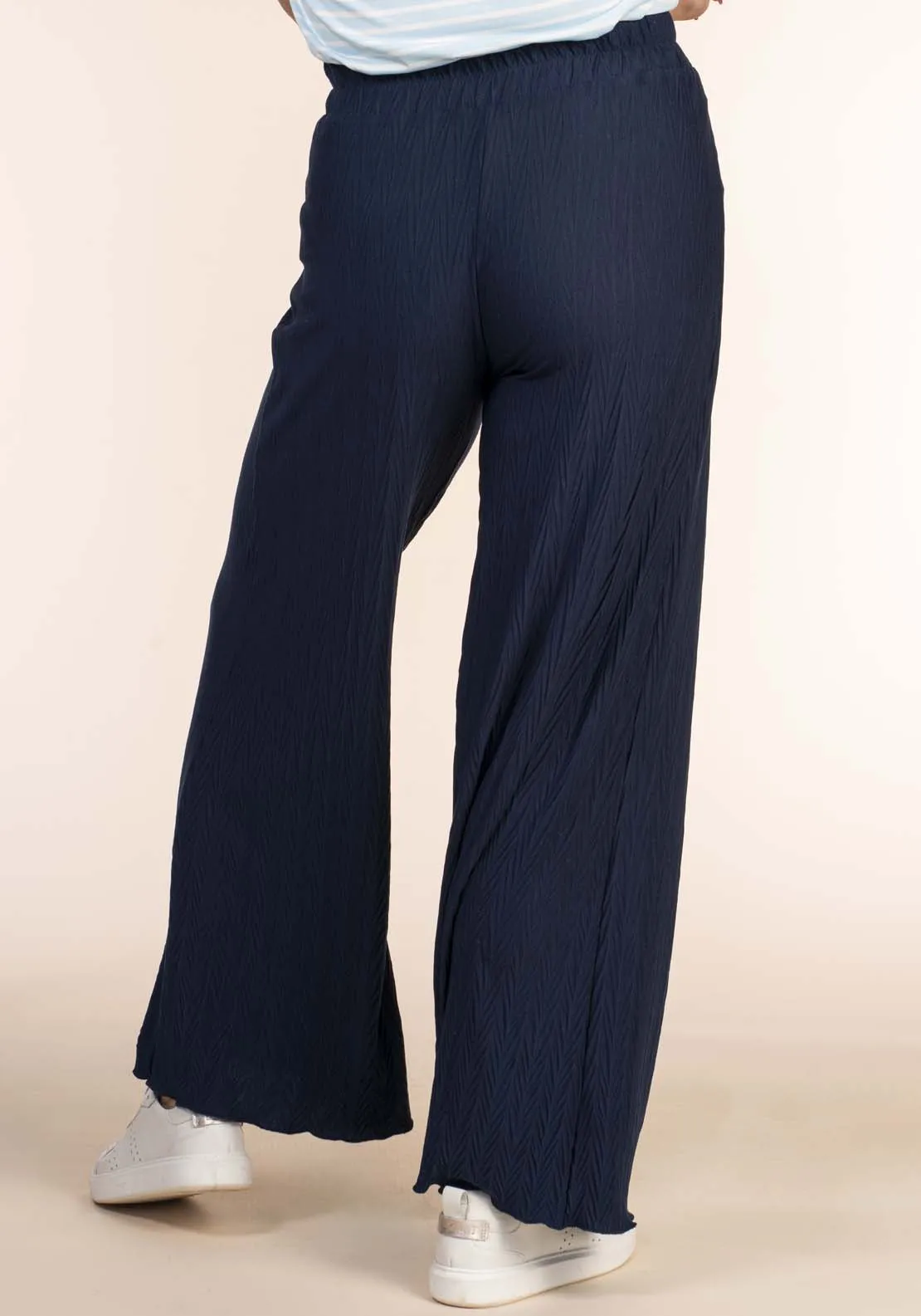 Pleated Pant - Navy