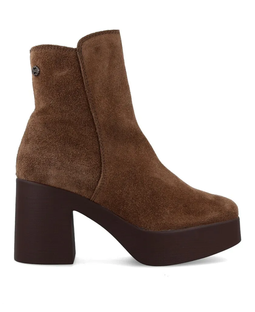 Porronet Leta 4563 Wide heel and platform bootie