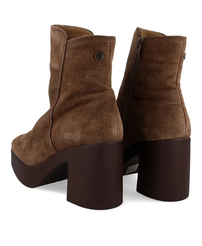 Porronet Leta 4563 Wide heel and platform bootie