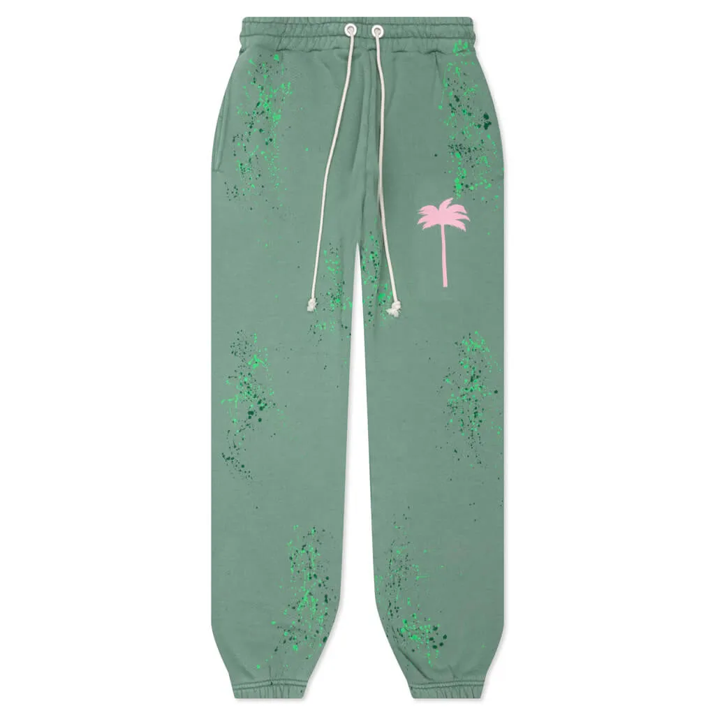 PXP Painted Sweatpants - Green/Pink