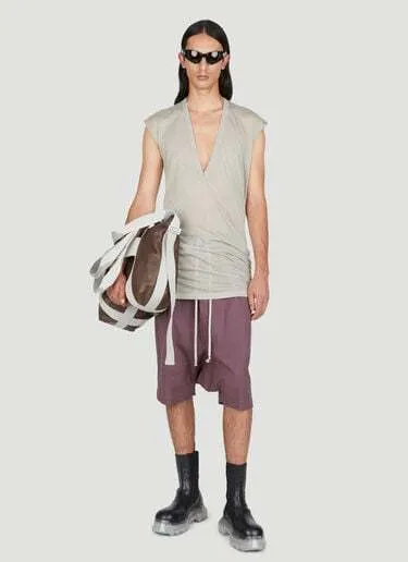 RICK OWENS  |Street Style V-Neck Cotton Designers V-Neck T-Shirts