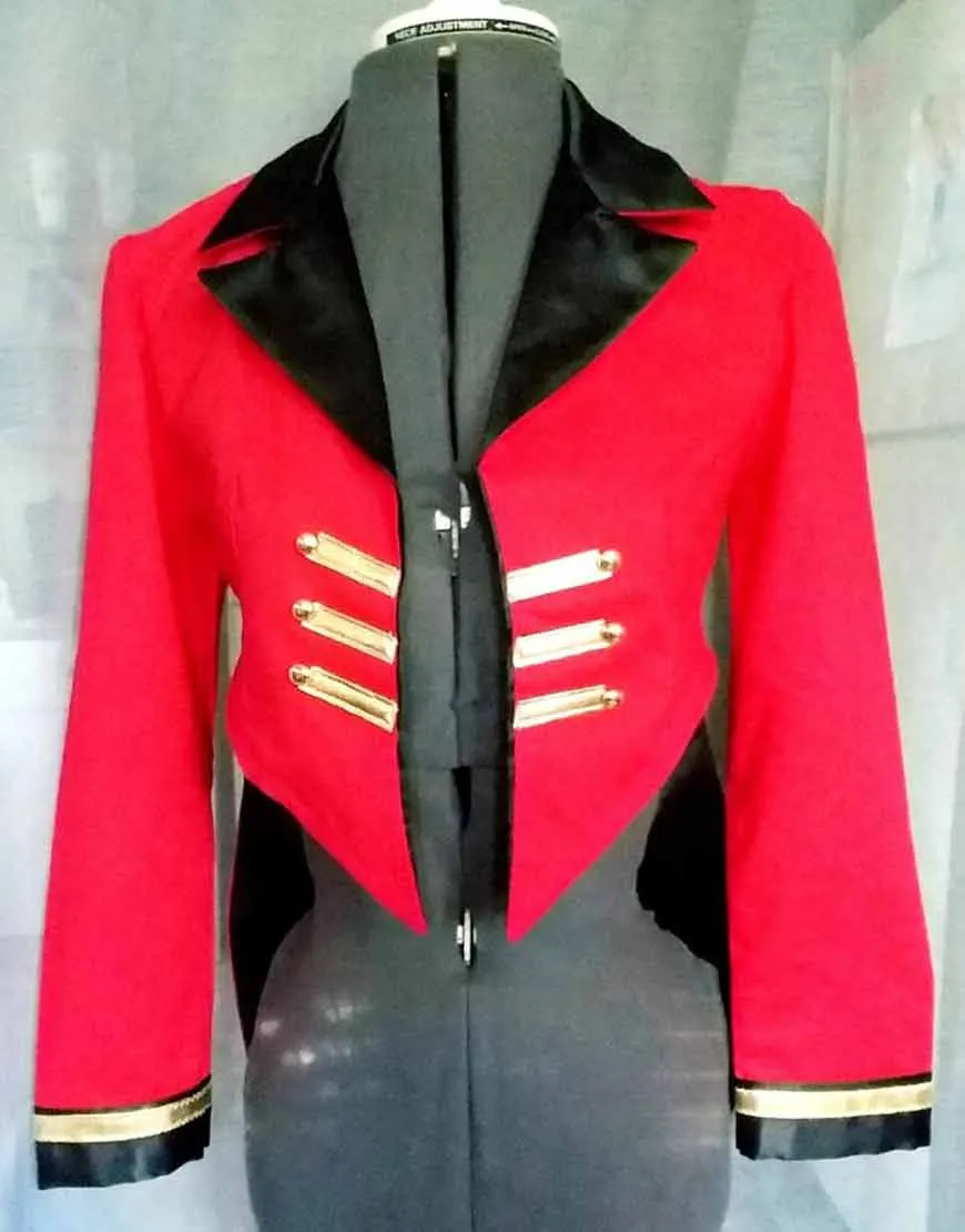 Ringmaster Jacket | Ringmaster Red & Black Jacket | Ujackets.com