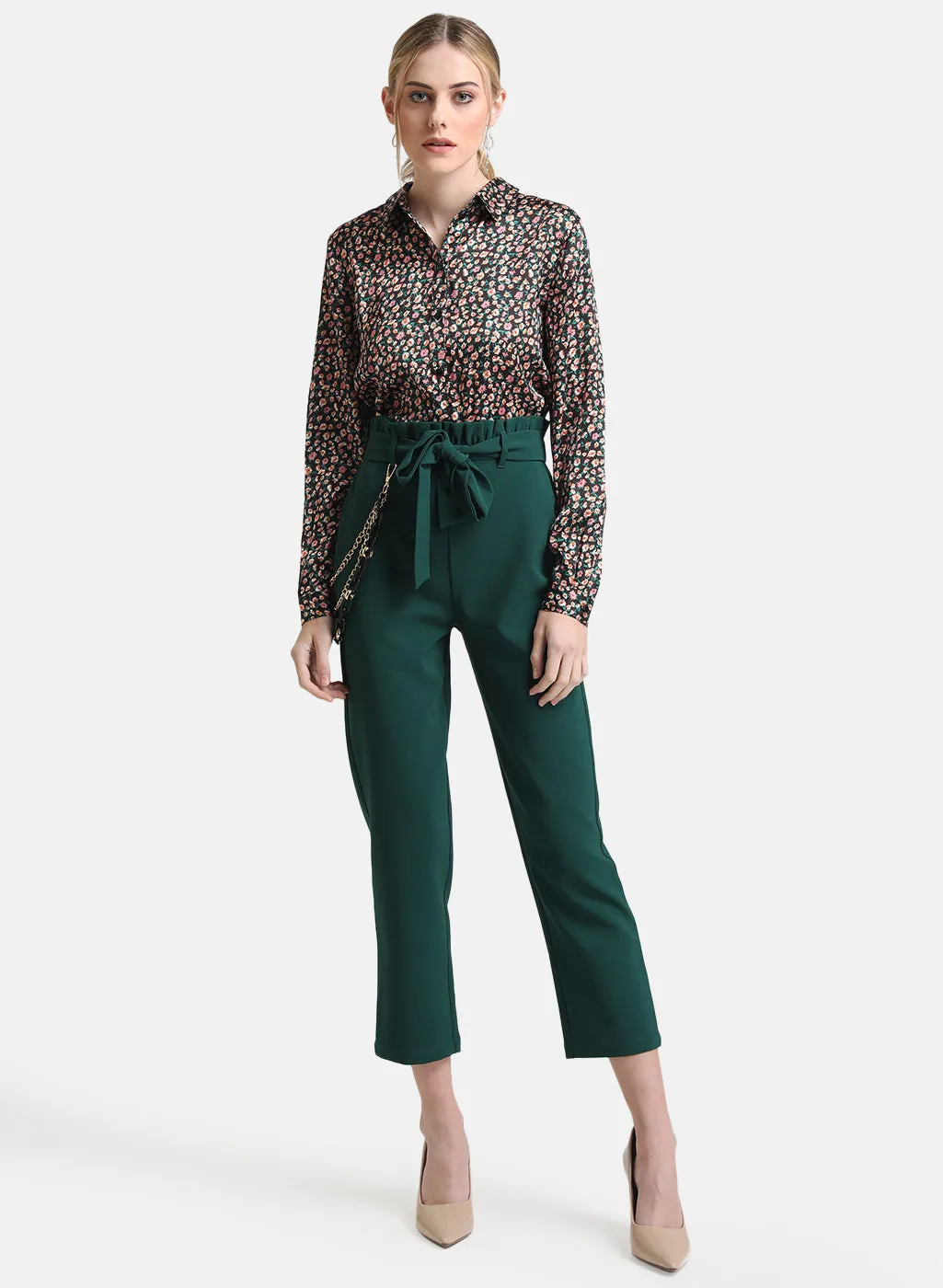 Satin Classic Printed Shirt