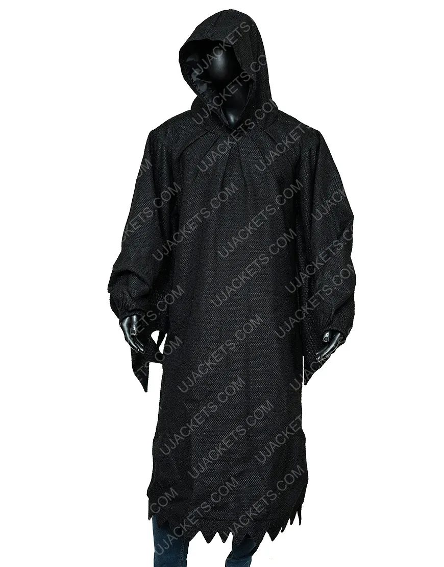 Scream 2022 Ghost Hooded Black Coat | New Arrival 2022 - Ujackets.com