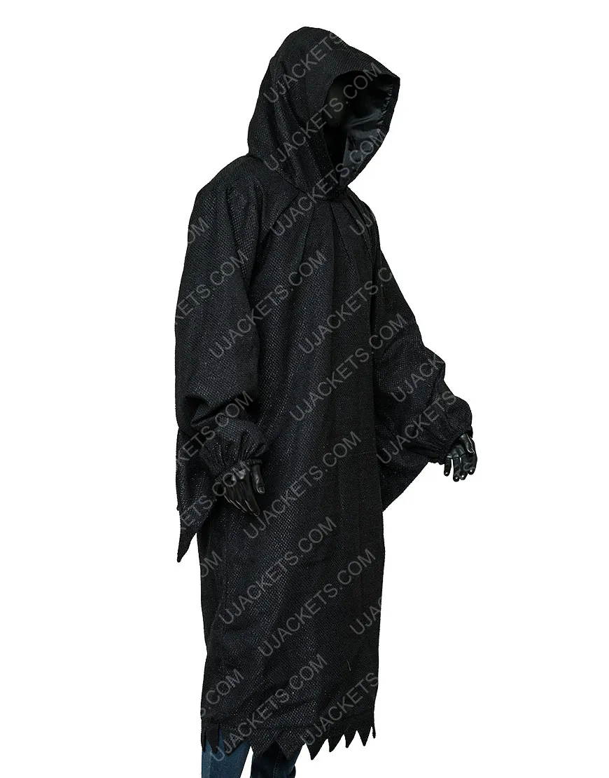 Scream 2022 Ghost Hooded Black Coat | New Arrival 2022 - Ujackets.com