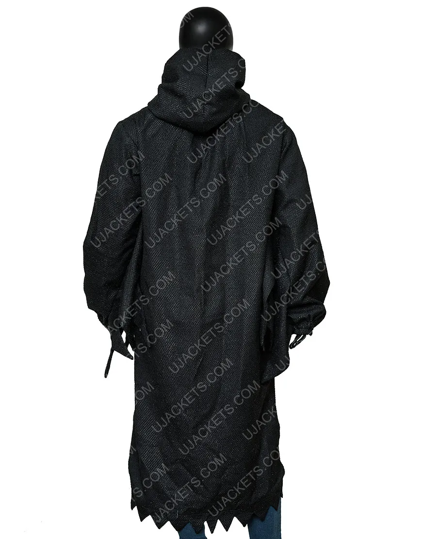 Scream 2022 Ghost Hooded Black Coat | New Arrival 2022 - Ujackets.com