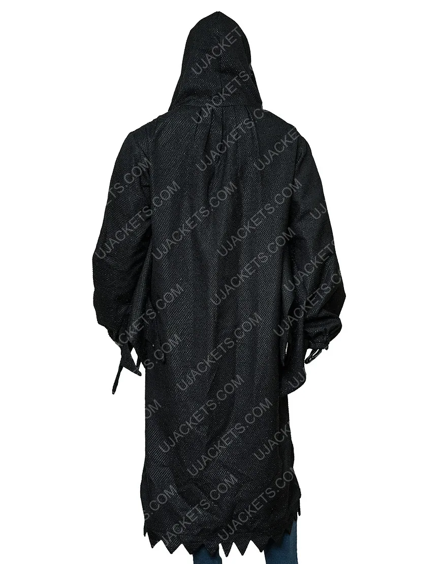 Scream 2022 Ghost Hooded Black Coat | New Arrival 2022 - Ujackets.com