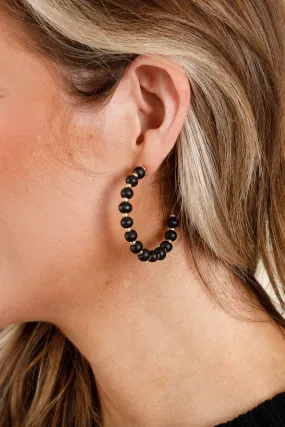 Seek Luxury Earrings, Black