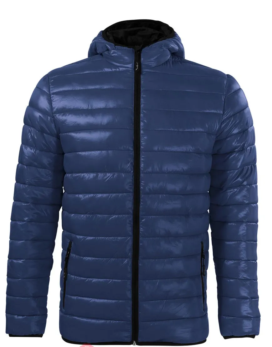 Spinning Out Will Kemp Puffer Jacket | Mitch Saunders Blue Quilted Jacket