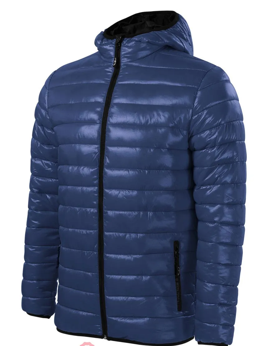 Spinning Out Will Kemp Puffer Jacket | Mitch Saunders Blue Quilted Jacket