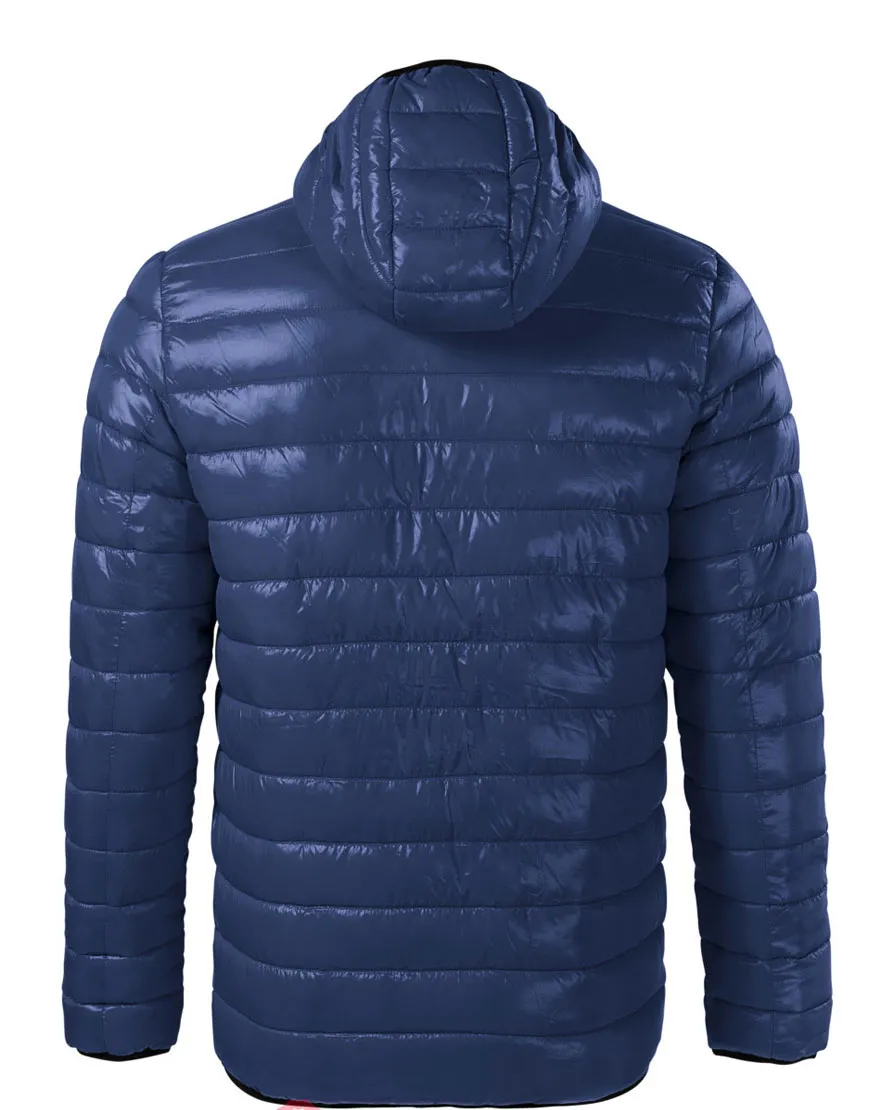 Spinning Out Will Kemp Puffer Jacket | Mitch Saunders Blue Quilted Jacket