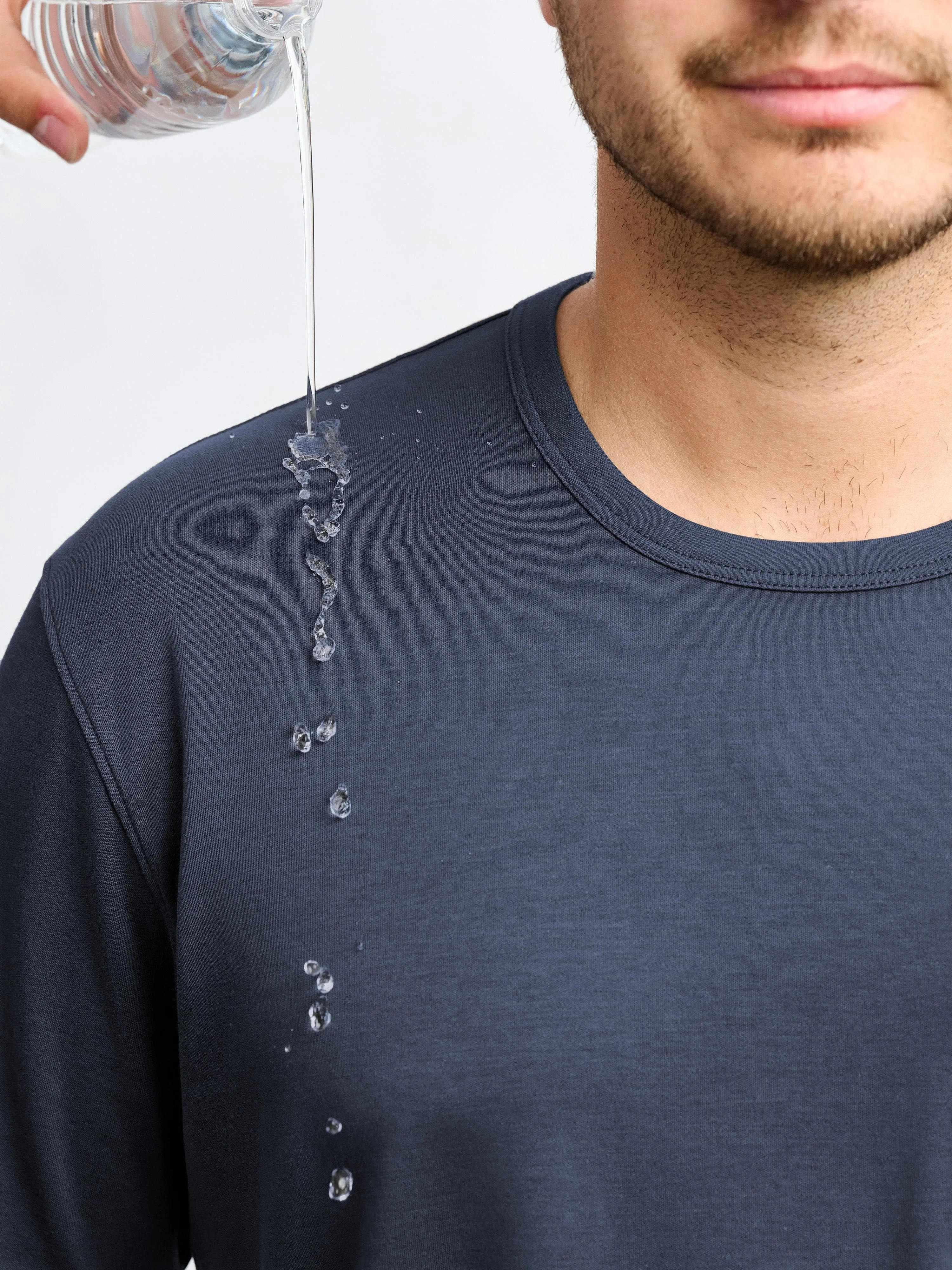 Stain-Repellent Pima Tee