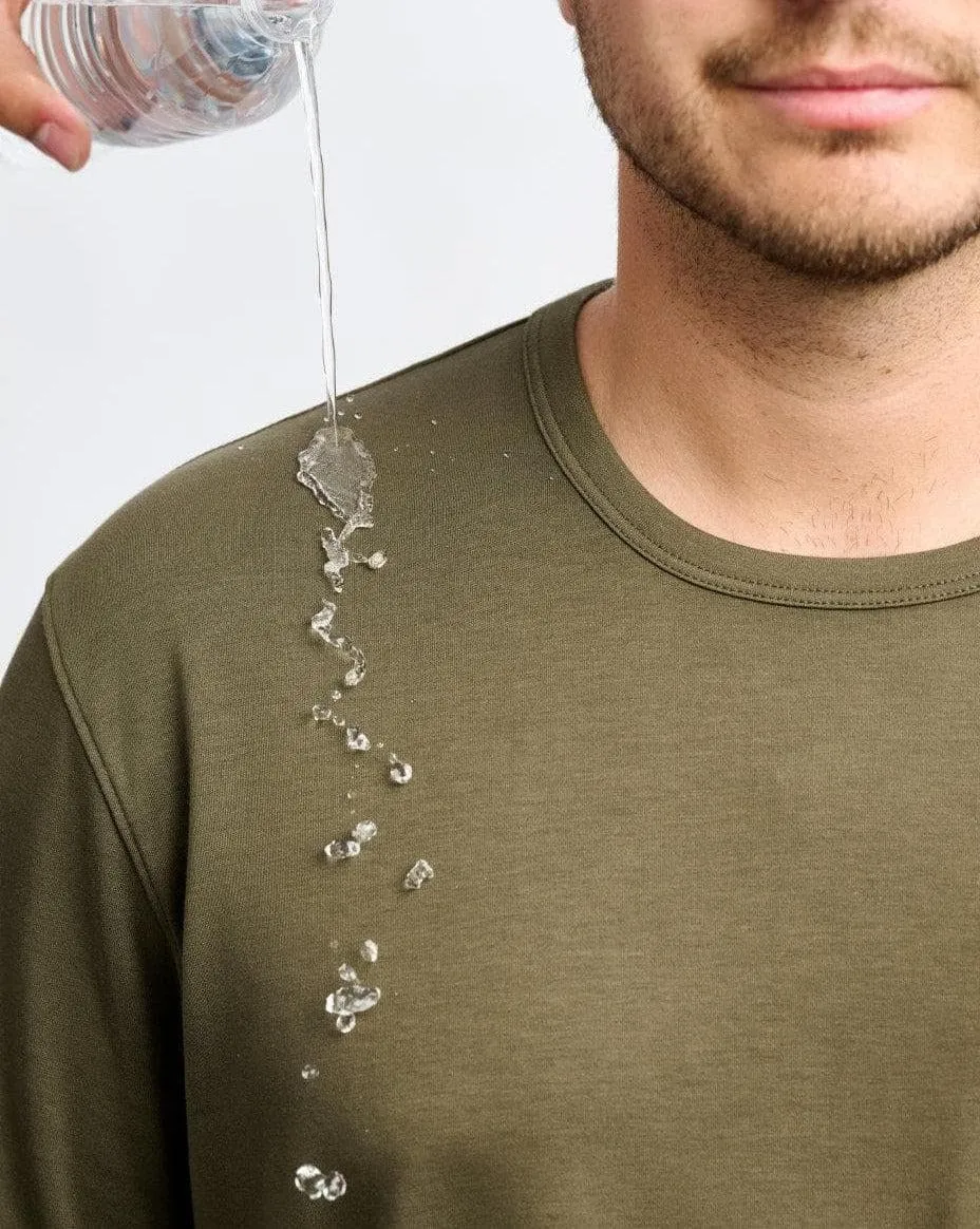 Stain-Repellent Pima Tee