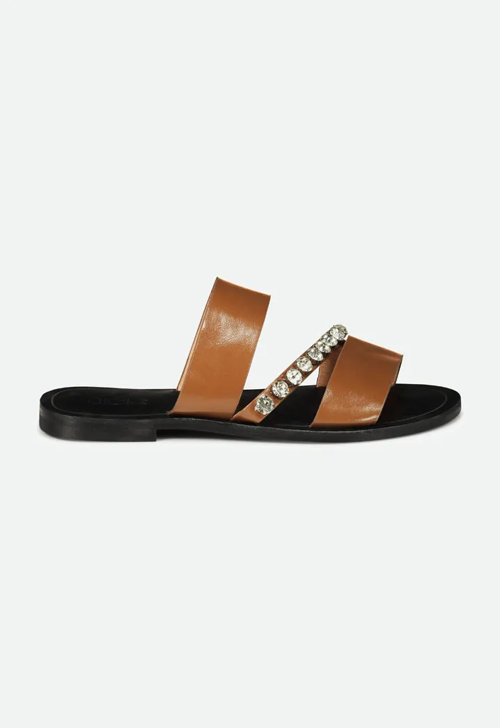 Stud Embellish Multi Strap Sandals