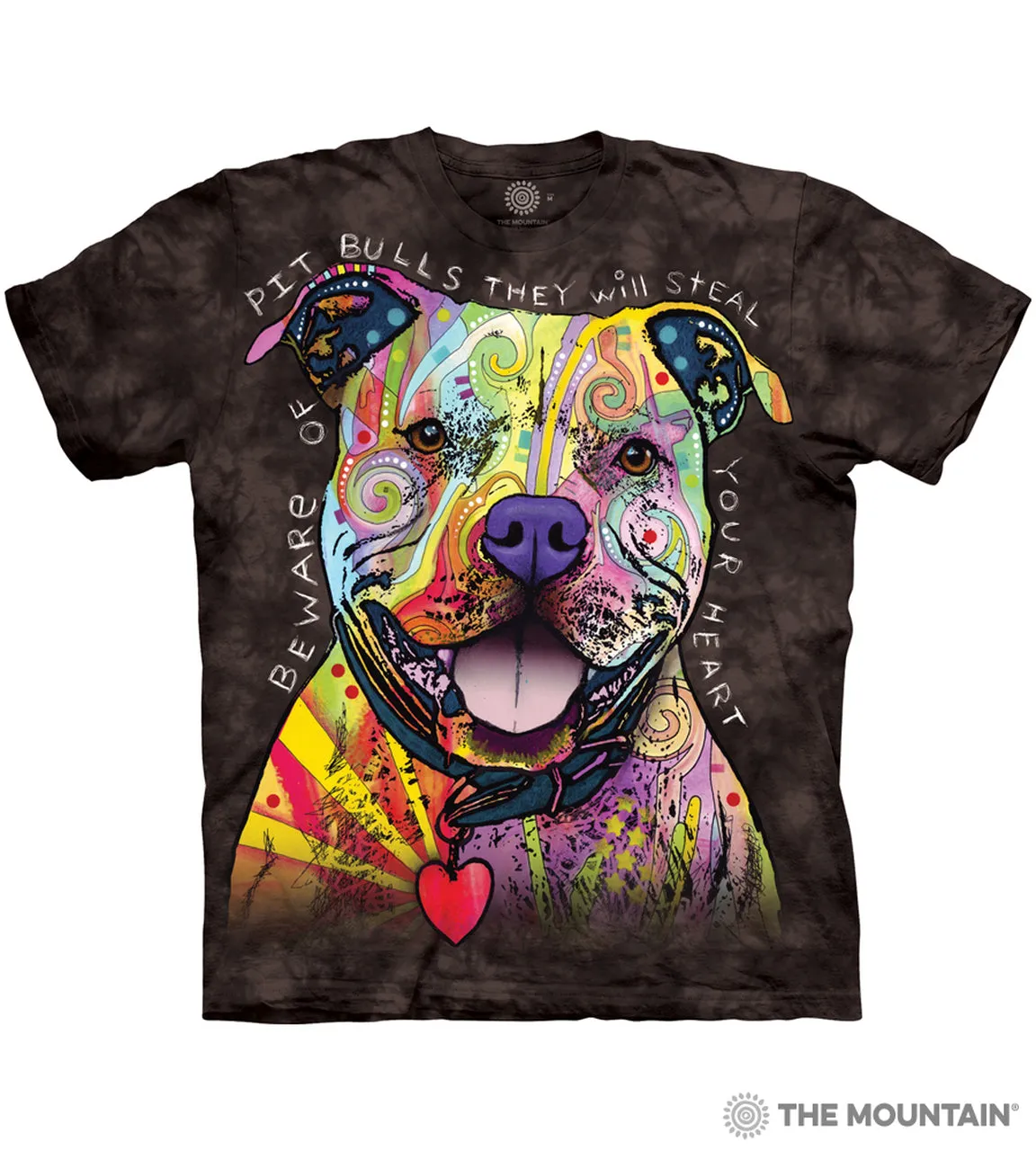 The Mountain Unisex Tee Beware the Pitbull