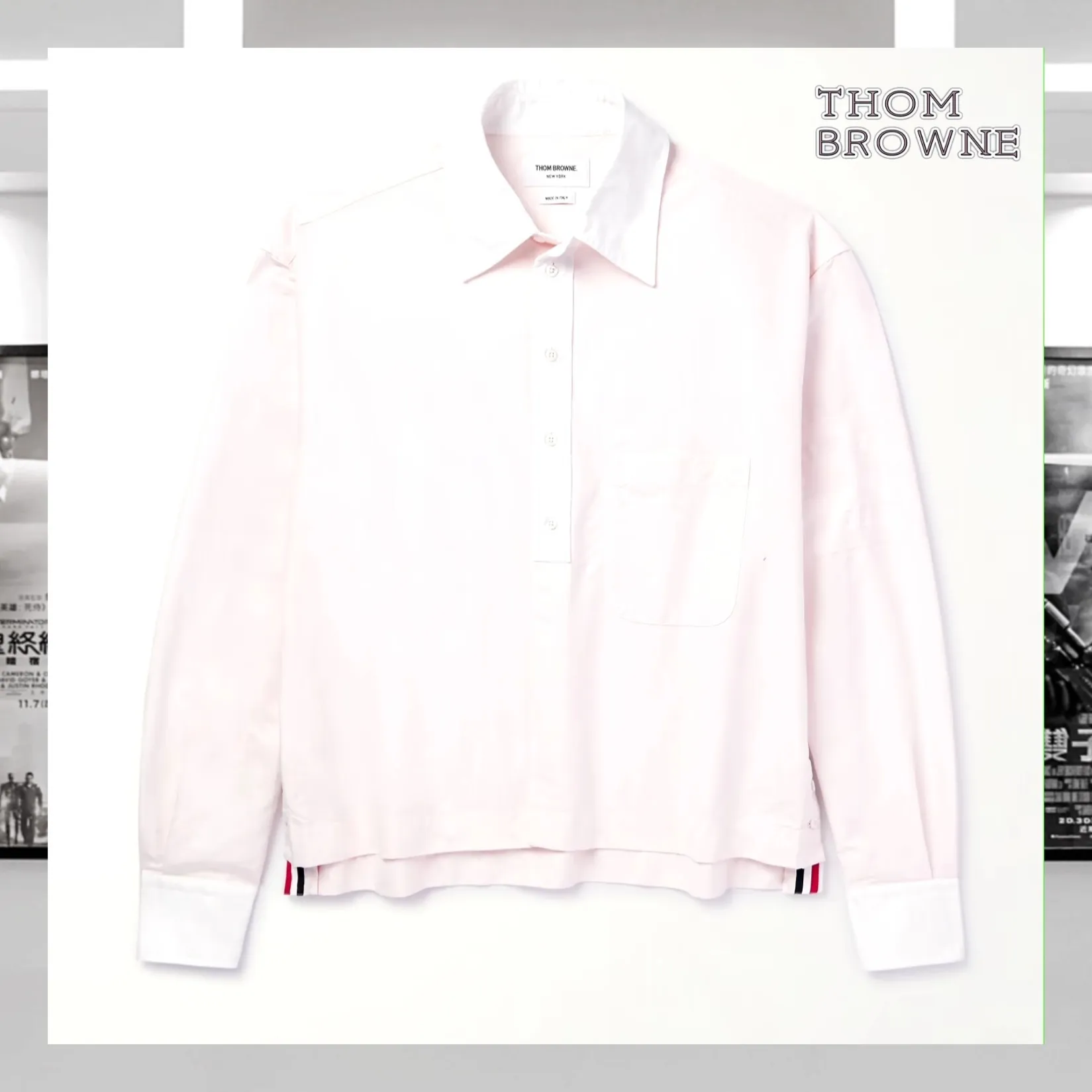 THOM BROWNE  |Plain Cotton Bridal Logo Designers Shirts