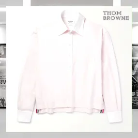 THOM BROWNE  |Plain Cotton Bridal Logo Designers Shirts