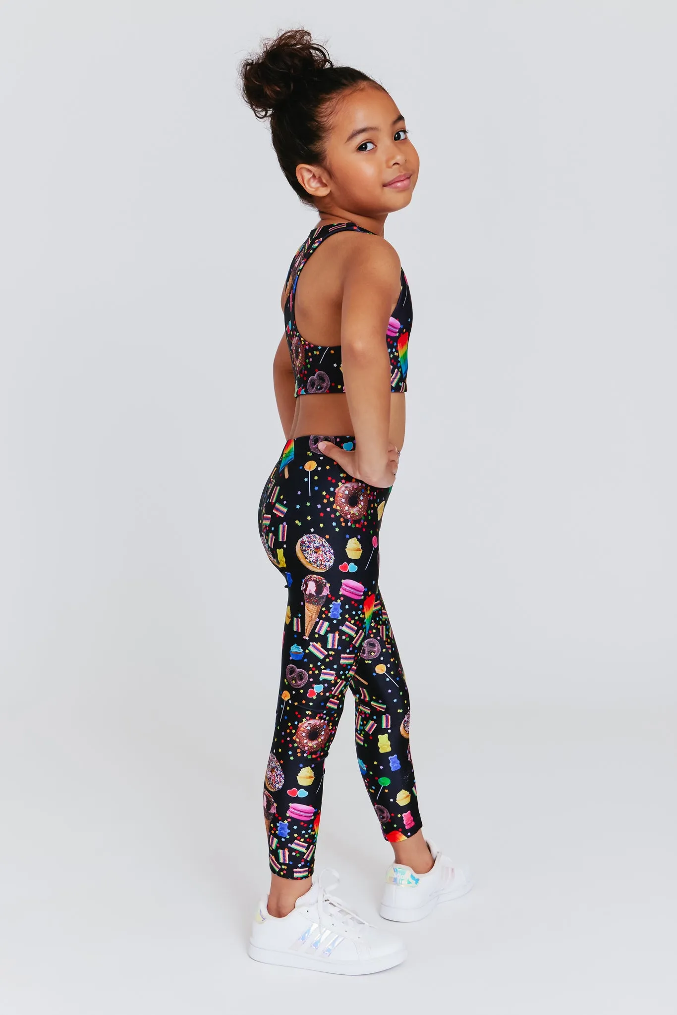 Toddler Leggings in Black Candy Spill