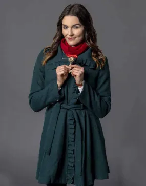 Unlocking Christmas Taylor Cole Coat | Kate Green Coat | Ujackets.com