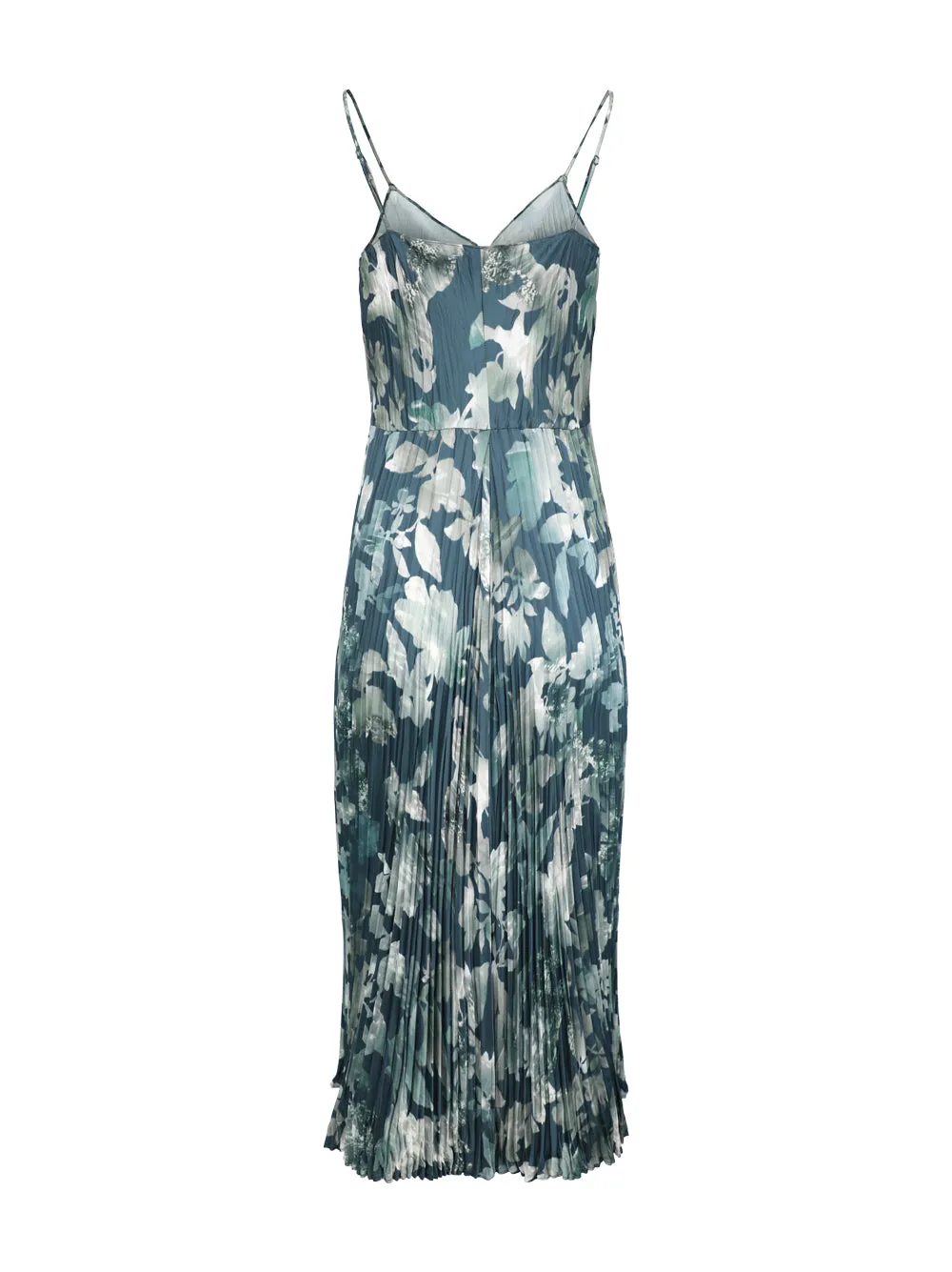 Vince Shimmer Lake Crushed Cami Dress in Deep Sea